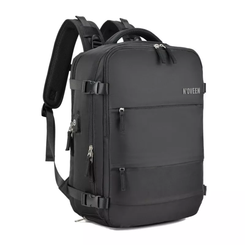 Mugursoma NOVEEN CTB400 unisex 25 L, poliesters, 40×25×20 cm, melna
