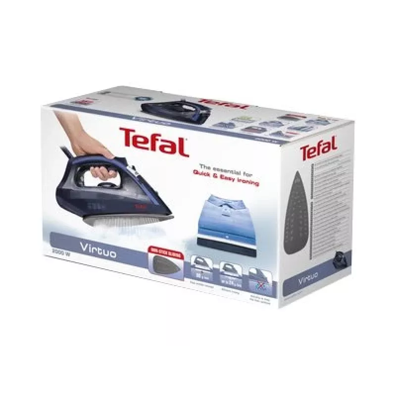 Tefal Virtuo FV 1713 Dry & Steam gludeklis 2000 W Zils