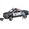 Rotaļu policijas pikaps BRUDER RAM 2500 Police 02505 – mēroga modelis, spēļu auto