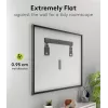 Fiksēts TV sienas stiprinājums WENTRONIC Goobay Ultraslim 70822 XL melns plakanajiem ekrāniem