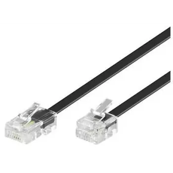 Telefona kabelis Microconnect MPK451S RJ11 RJ45 1m Melns