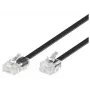 Telefona kabelis Microconnect MPK451S RJ11 RJ45 1m Melns