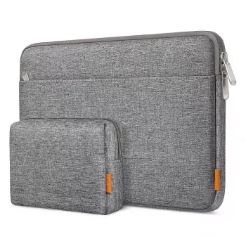 Uzmavas futrālis Inateck LB01005 ierīcēm līdz 33,8 cm (13,3 collas), pelēks