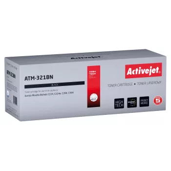 Activejet ATM-321BN toneris (Konica Minolta TN321K aizstājējs; Supreme; 27.000 lappuses; melns)
