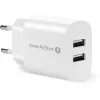 Lādētājs 2X USB 2,4A 12W BALTS