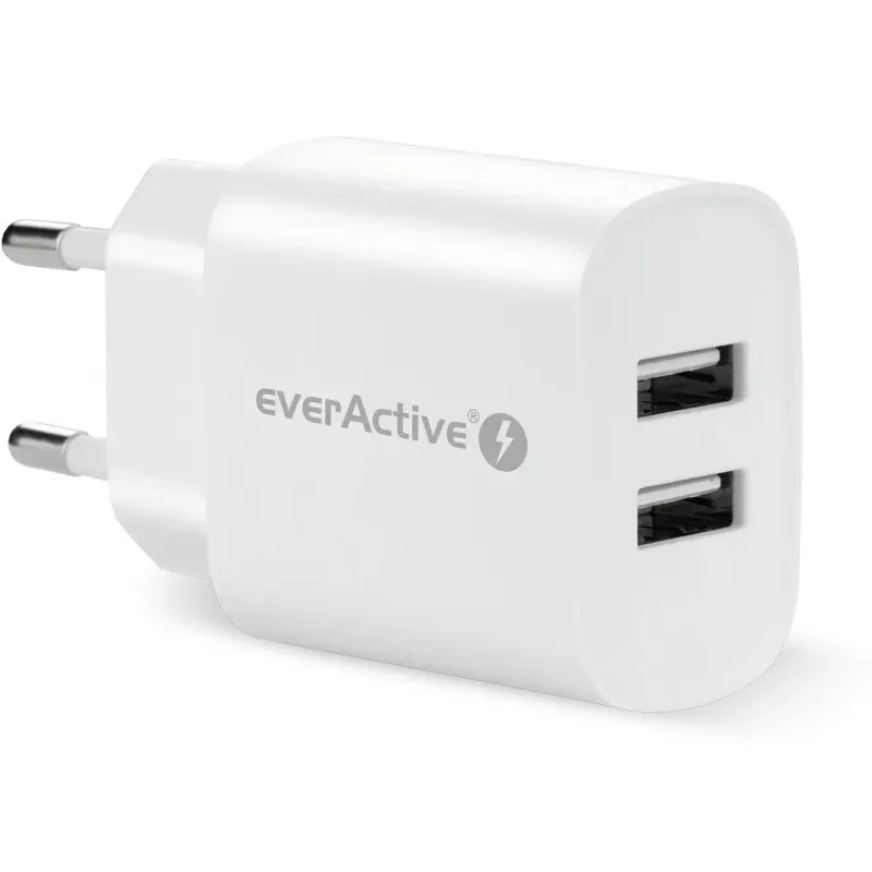 Lādētājs 2X USB 2,4A 12W BALTS