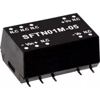 Strāvas adapteris MEAN WELL SFTN01N-15 1 W Ieejas spriegums 21.6-26.4 V Izvades spriegums 15 V