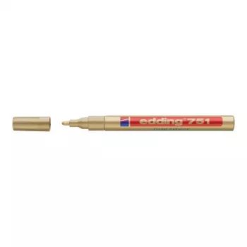Edding 751 spīdīgais marķieris zelta un balts 1 mm