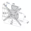 TV sienas stiprinājums līdz 37 collām, 20 kg, TB-152E, max VESA 200x200