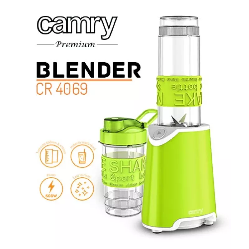 Camry CR 4069 blenderis 600 L Gatavošanas blenderis Zaļš, Caurspīdīgs, Balts 500 W