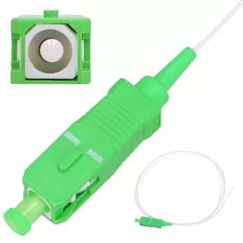 Pigtail SC/APC vienmoda Extralink G.657.A1 900µm FTTH 1,5 m, Easy strip, balts