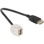 USB kabelis DeLOCK 86329 0,24m melns