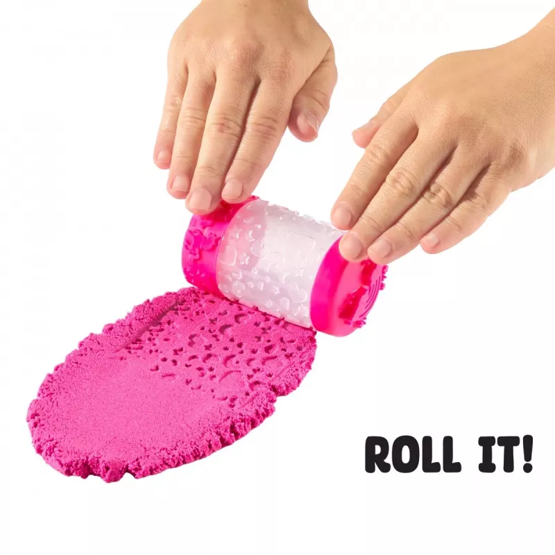 Kinetic sand Wonder Factory Never Dry Sand maisiņš, oranži sarkans
