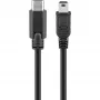 USB kabelis Goobay 67989 0,5 m Mini-USB B uz USB C melns