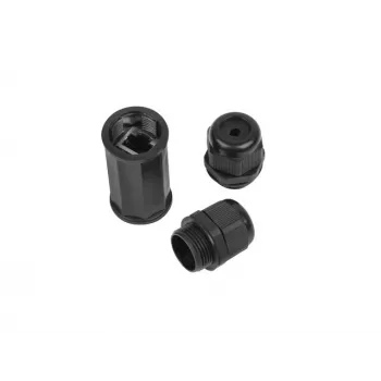 Kabeļa savienotāja adapteris RJ-45 Lanberg AD-RJ45-OS6-IP67 Melns