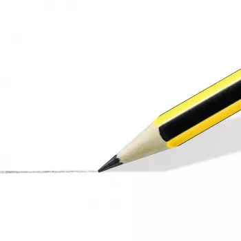 Koka zīmulis Staedtler Noris 120 2H — cietība 2H, grafitastieņa diametrs 2 mm, viena gab., melns/dzeltens