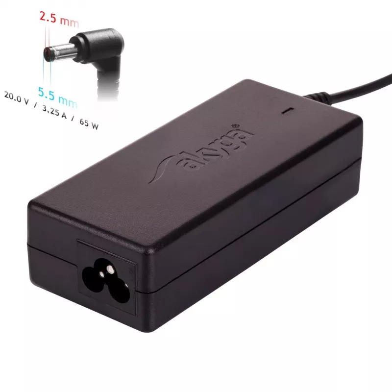 Akyga AK-ND-17 strāvas adapteris / pārveidotājs iekštelpām 65 W melns