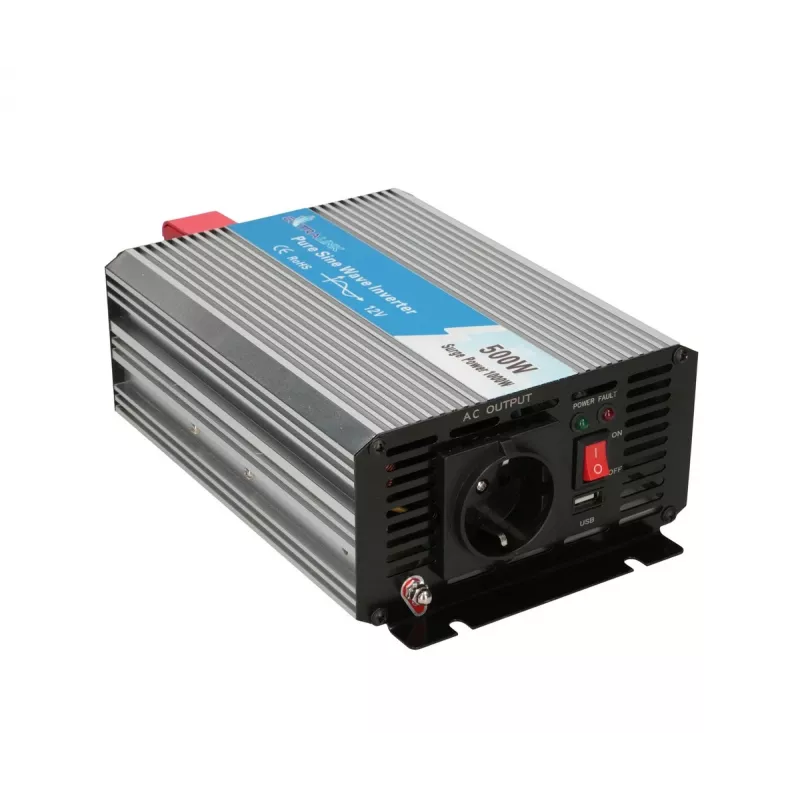 Sprieguma pārveidotājs Extralink OPIP-500W 12V 500W tīrs sinusa vilnis