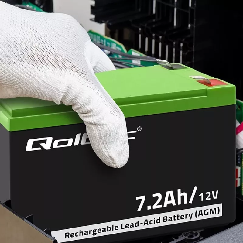 Qoltec 53062 AGM akumulators | 12V | 7,2 Ah | maks. 108A