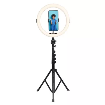 Agfa Arl11xl gredzenveida LED gaisma 11 inch + statīvs + tālvadības pults