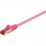 Microconnect SSTP6005PI tīkla kabelis rozā 0.5 m Cat6 S/FTP (S-STP)