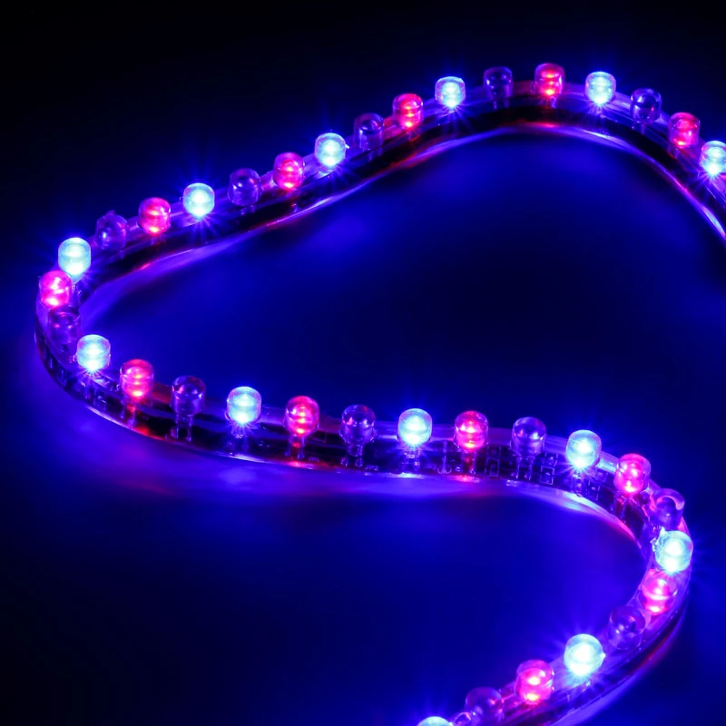 Universāla LED lente Lamptron FlexLight Multi — daudzkrāsu, 70 mm platums, DC barošana