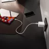 AC iekštelpu USB GaN lādētājs DIGITUS DA-10301 — 30W, 1× USB-C, 1× USB-A, 100–240V, balts