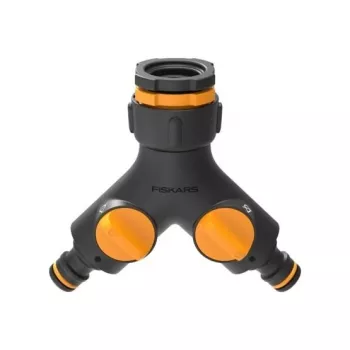 Fiskars 1027061 ūdens šļūtenes savienotājelements Krāna savienotājs Melna, Oranža 1 gab.