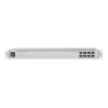 Pārvaldīts L2 tīkla slēdzis UBIQUITI USW-Aggregation — 8 SFP+ sloti, 10G atbalsts, bez ventilatora, 1U statīvā, sudraba