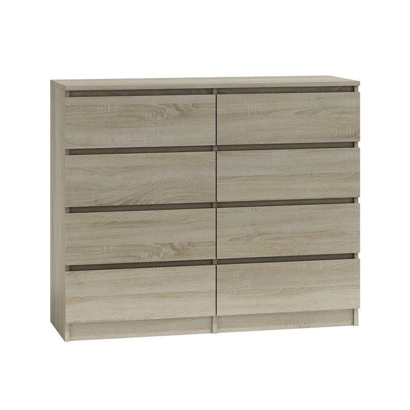 Kumode top e shop Malwa M8 120 cm Sonomas ozolkoka krāsā — liela kumode