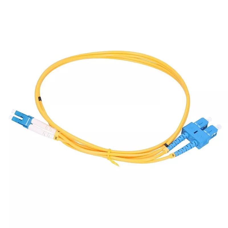 Extralink Patchcord LC/UPC-SC/UPC vienmoda duplekss G652D 20m