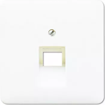 Sienas kontaktligzdas ieliktnis Jung CD 569-1 UA WW Balta — RJ-45 Termoplastiskais materiāls