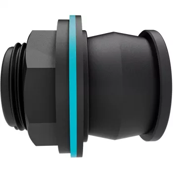 tank connector Push IN, G 1 un G 3/4 (melns, sienu biezumam 2-10 mm)