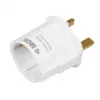 Strāvas adapteris IBOX iaukeu tīkla lādētājs ar maināmiem UK (G tips) un EU (E tips) spraudņiem, 100–240 V 50/60 Hz, 7,5 A, balts