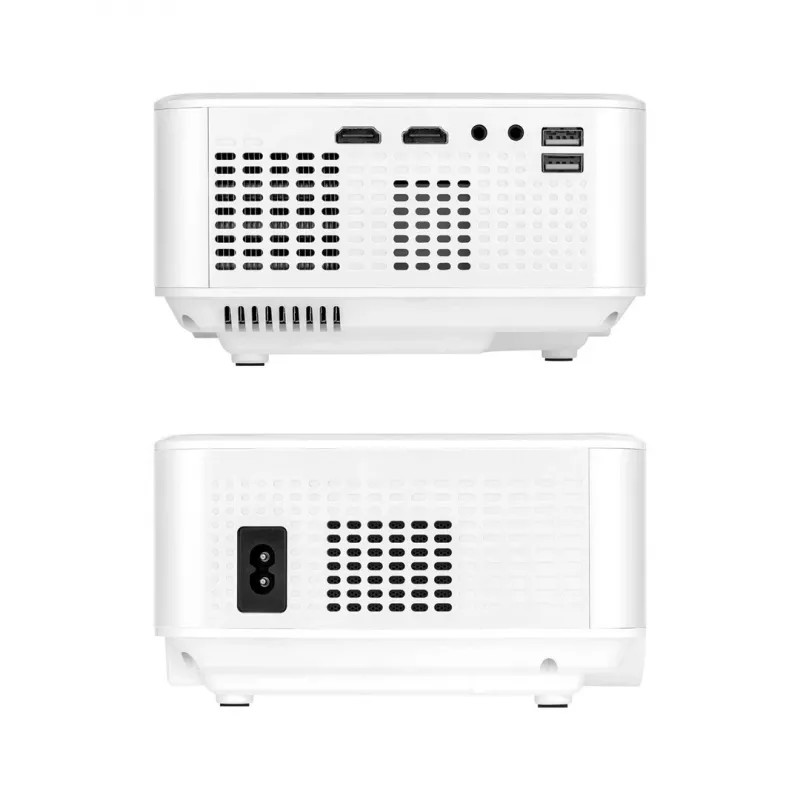 Standarta projicēšanas attāluma projektors kruger & matz V-LED20 FullHD 1080p 1920x1080, LED, 1.4:1 projicēšana, 15–150 collu ekrāns, Bluetooth, 3W skaļrunis