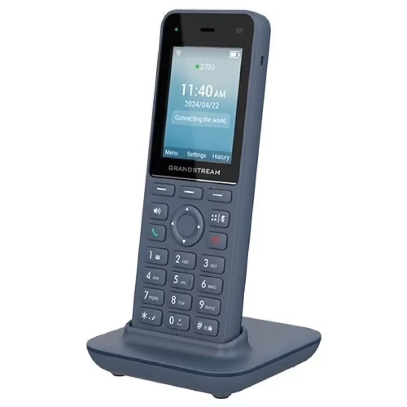 Grandstream Networks WP8256 IP telefons antracīta krāsā, 3 līnijas, LCD, Wi-Fi