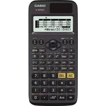 Casio FX-87DE X kabatas zinātniskais kalkulators melns