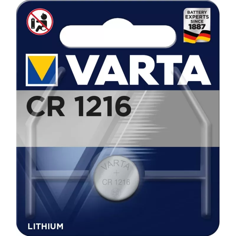 Varta CR1216 Electroniczelle litija 3 25mAh blistera iepakojumā - Akumulators - CR1216