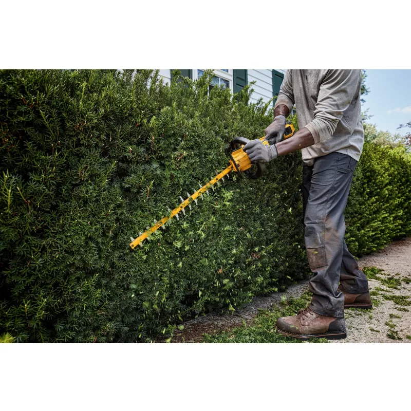 DeWALT DCMHT573X1-QW elektriskais dzīvžoga šķēres ar dubultu asmeni 4,1 kg