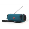 Stereo pārnēsājamais skaļrunis GEMBIRD SPK-BT-17-G — Bluetooth 5.1, 5 W RMS, 1200 mAh, MicroSD, FM, AUX