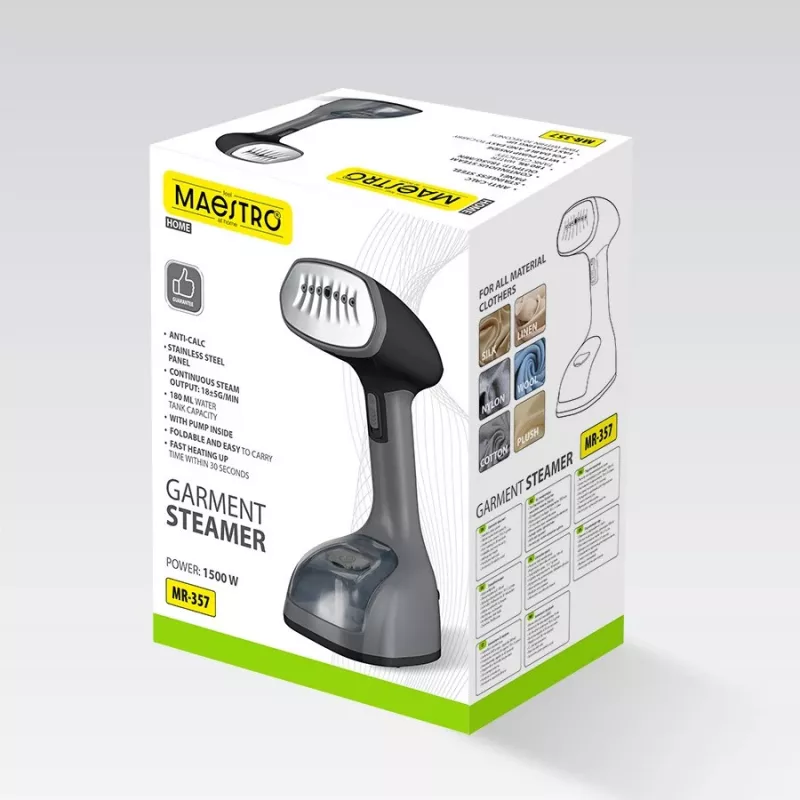 Apģērbu tvaikonis Maestro MR-357 1500W — Rokas apģērbu tvaikonis