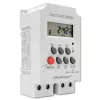 DIN-sliedes elektroniskais taimeris QOLTEC PC0629 — 24V barošana, 16A izeja