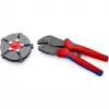Knipex 97 33 02 kabeļu presēšanas knaibles Presēšanas rīks Zila, Sarkana