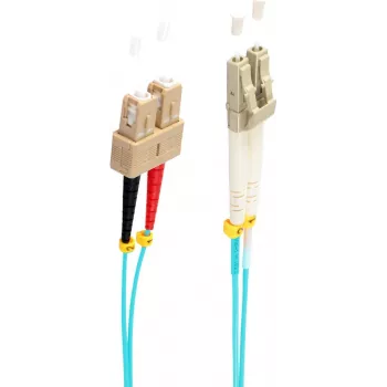 shiverpeaks BS77960/3 optiskās šķiedras kabelis 10 m LC SC OM3 akvamarīna krāsā (BS77960/3)