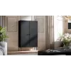 Glabāšanas skapis Cama Meble PALAZZO BIS 100x39x166 matēti melns, uz grīdas stāvošs, pie sienas