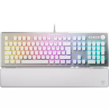 Turtle Beach Vulcan II tastatūra Spēļu USB Vācu Balts