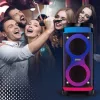Pārnēsājams skaļrunis MANTA SPK0601B100, 100 W, Bluetooth, karaoke, bezvadu mikrofons, baterija, ekvalaizers, disko apgaismojums