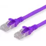 Secomp Roline - komutācijas kabelis - RJ-45 (V) uz RJ-45 (V) - 1 m - SFTP - CAT 6a - Violeta (21.15.2931)