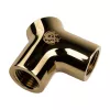 Adapter Y-Splitter 3x G1/4 inch Female for water cooling, BitsPower BP-YBU-TB, zelta apdare