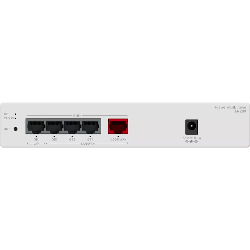 Huawei AR280 Gbit PoE maršrutētājs (1) 2.5G PoE+, (4) Gbit PoE+, 41W